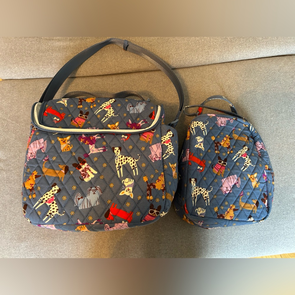 Vera Bradley bark park lunch bags